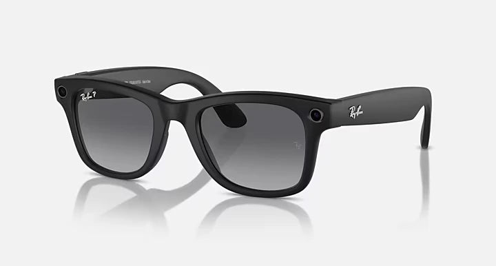 RAY BAN META 4006 WAYFARER MATTE BLACK POLARISED