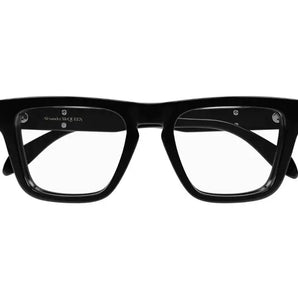 Alexander McQueen 0400O Black 001 Size 52  Frame, – Dayal Opticals