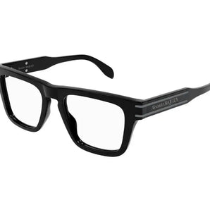 Alexander McQueen 0400O Black 001 Size 52  Frame, – Dayal Opticals