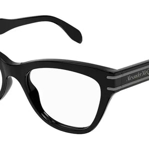 Alexander McQueen 0401O Black 001 Size 53  Frame, – Dayal Opticals