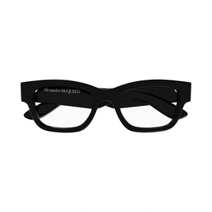 Alexander McQueen 0422O Black 005 Size 54  Frame, – Dayal Opticals