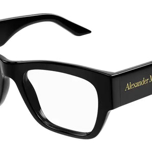 Alexander McQueen 0436O Black 001 Size 52  Frame, – Dayal Opticals