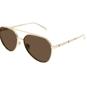 Alexander Mcqueen 0478S Gold Brown 002 Size 59 Sunglasses - Dayal Opticals