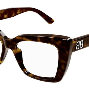 Balenciaga BB0297O Dark Tortoise 002 Frame, Size 52 – Dayal Opticals