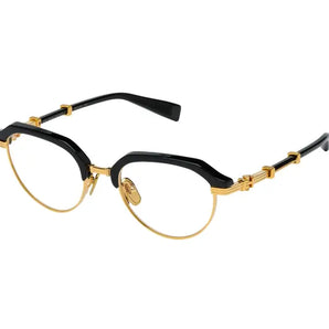 Balmain  Black & Gold BPX-172-A Frame, Size 50 – Dayal Opticals