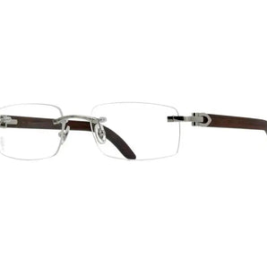 Cartier 0052O silver brown 004  frame, size 53  - Dayal Opticals India
