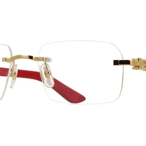 Cartier 0453O shiny gold & red 003 frame,  size 56  - Dayal Opticals India
