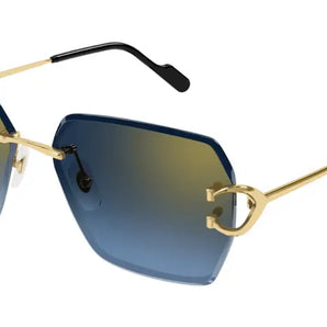 Cartier 0466S gold & blue 002 sunglasses,  size 58  - Dayal Opticals India
