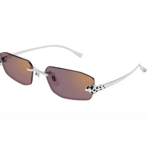 Cartier 0474S silver violet 004 sunglasses,  size 56  - Dayal Opticals India