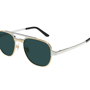Cartier 0477S silver & green 003 sunglasses,  size 56  - Dayal Opticals India              