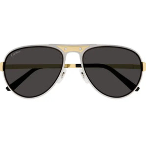 Cartier 0533S silver gold grey 001 sunglasses,  size 58  - Dayal Opticals India