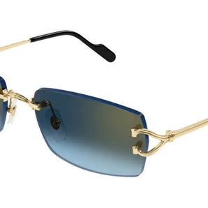 Cartier 0550S gold & blue 002 sunglasses,  size 56  - Dayal Opticals India     