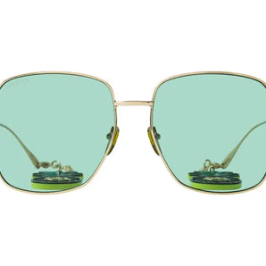 Gucci 1031S Gold & Green 008 Sunglasses, Size 59 - Dayal Opticals 