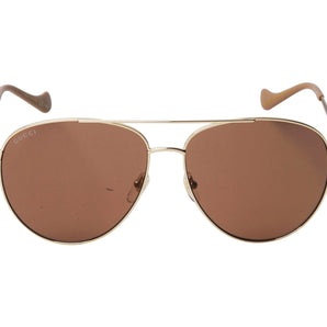 Gucci 1088S Gold & Brown 004 Sunglasses, Size 61 - Dayal Opticals 