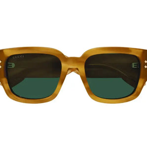 Gucci 1261S Light Havana & Brown Green 004 Sunglasses, Size 54 – Dayal Opticals