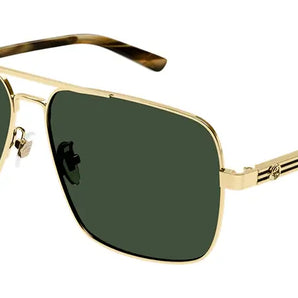 Gucci 1289S Gold& green 003 Sunglasses, Size 62 – Dayal Opticals
