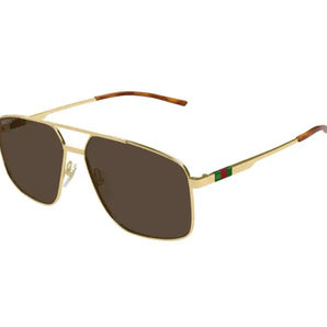 Gucci 1676S Gold & Brown 002 Size 60, Sunglasses - Dayal Opticals