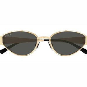 Gucci 1853S Gold & Grey 001 Sunglasses, Size 55 -Dayal Opticals  