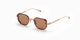 BRUSHED GOLD & DARK BROWN CRYSTAL  AKS307-B / 47