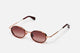 ROSE GOLD &  DARK BROWN TORTOISE C121 / 49