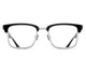 BLACK & BRUSHED SILVER   BLK - BS / 52