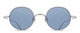 BRUSHED SILVER &  COBALT BLUE BS / 46