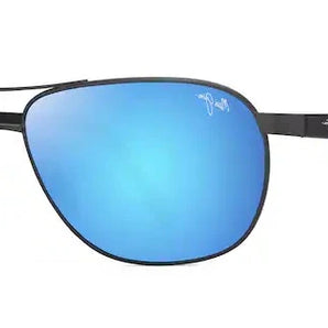 Maui Jim Castles Matte Dark Ruthenium & Black B728-17 Sunglasses, Size 62 – Dayal Opticals