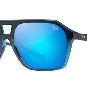 Maui Jim Wedges Matte Black & Blue B880-03 Sunglasses, Size 57 – Dayal Opticals