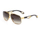 GOLD PLATED TITANIUM & BLUE GREY GRADIENT G-WAK-Z35 / 63
