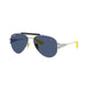 SILVER & DARK BLUE  F06480 / 58