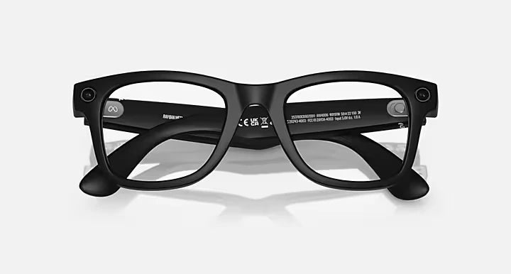 RAY BAN META 4006 WAYFARER MATTE BLACK TRANSITION GRAPHITE GREEN