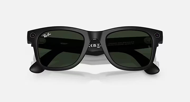 RAY BAN META 4006 WAYFARER MATTE BLACK TRANSITION GRAPHITE GREEN