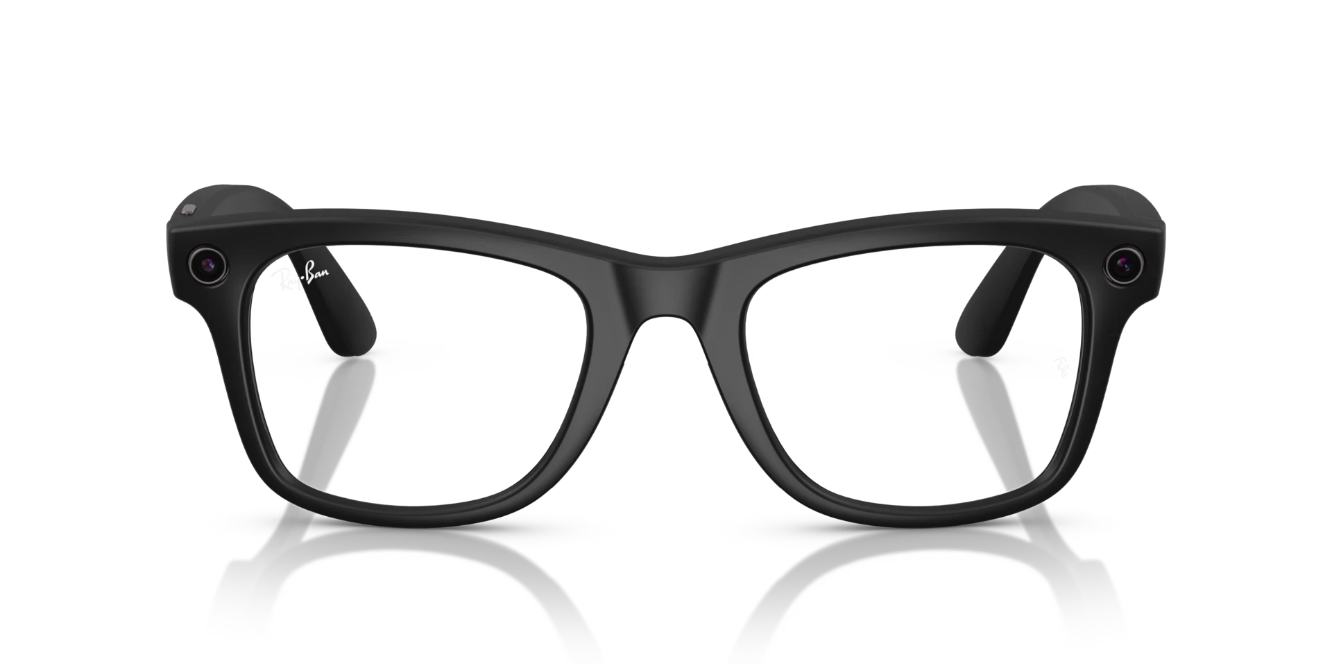RAY BAN META 4008 WAYFARER LARGE MATTE BLACK TRANSITION GRAPHITE GREEN