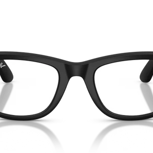 Ray-Ban Meta 4012 Matte Black acetate Wayfarer eyewear with clear blue-light lenses – Unisex – Dayal Opticals