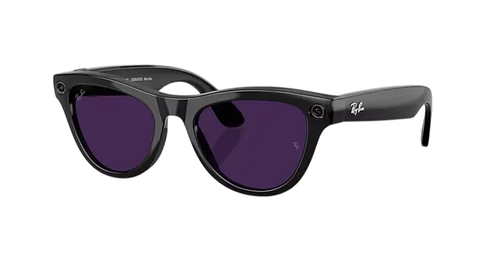 RAY BAN META 4014 SHINY BLACK TRANSITION AMETHYST