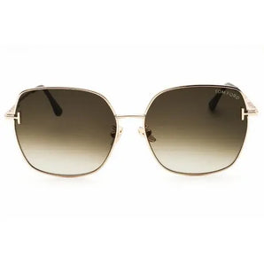 Tom Ford 1250-K 28F Gradient Brown & Golden   Sunglasses, Size 59 – Dayal Opticals