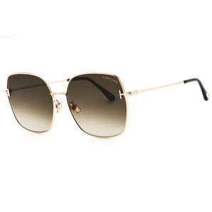 Tom Ford 1250-K 28F Gradient Brown & Golden   Sunglasses, Size 59 – Dayal Opticals