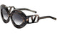 BLACK SWIRL ROSE GOLD DARK GREY  VLS-108A / 56