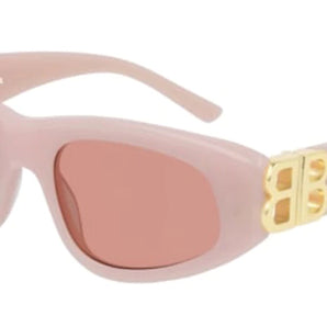 Balenciaga 0095S Pink Gold Red 003 Sunglasses, Size 53 – Dayal Opticals